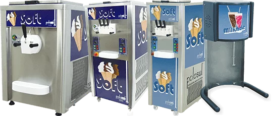 Máquinas de sorvete expresso e milk shake